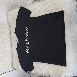 Black Romwe Short sleeve Top